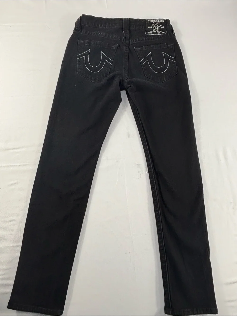 True Religion Geno No Flap Black Slim Jeans 28